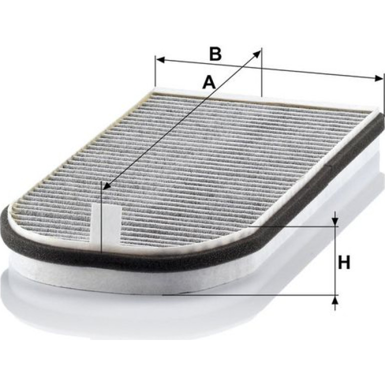 MANN-FILTER CUK 3642-2 Innenraumfilter, Aktivkohlefilter