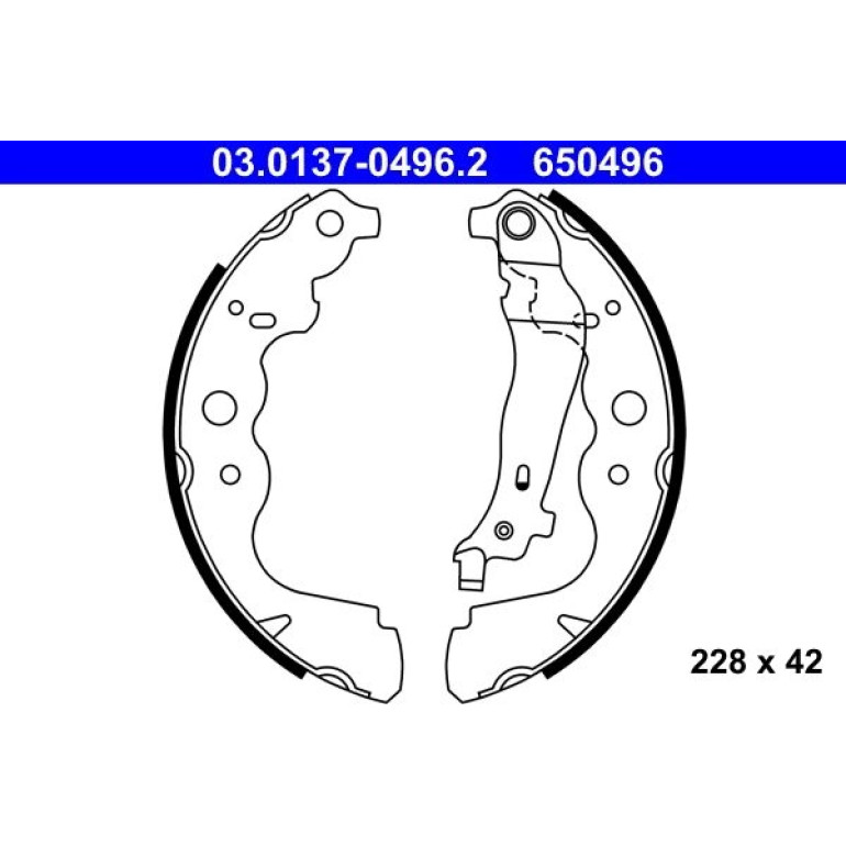 Bremsbackensatz 03.0137-0496.2 Bremsbackensatz 03.0137-0496.2