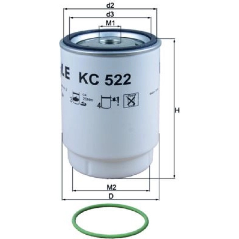 Kraftstofffilter KC 522D Kraftstofffilter KC 522D