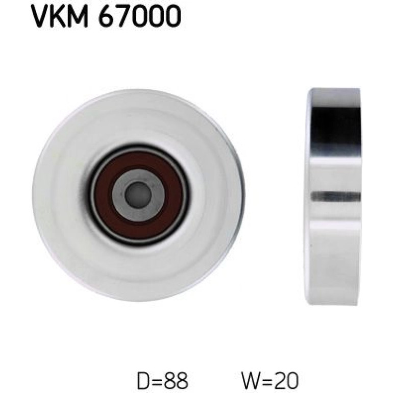 Umlenk-/Führungsrolle, Keilrippenriemen VKM 67000 Umlenk-/Führungsrolle, Keilrippenriemen VKM 67000