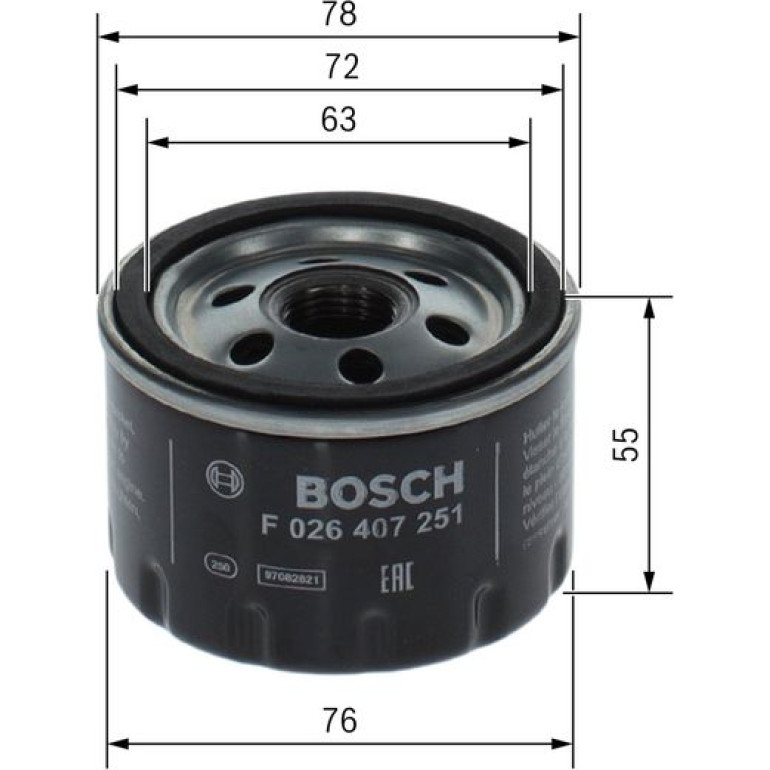 BOSCH F 026 407 251 Ölfilter BOSCH F 026 407 251 Ölfilter