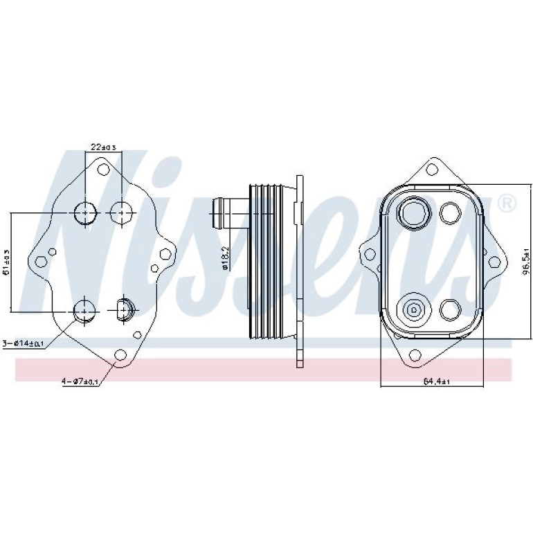 Ölkühler, Motoröl 91103 Ölkühler, Motoröl 91103