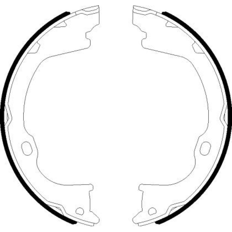 Bremsbackensatz, Feststellbremse 8DA 355 051-101 Bremsbackensatz, Feststellbremse 8DA 355 051-101
