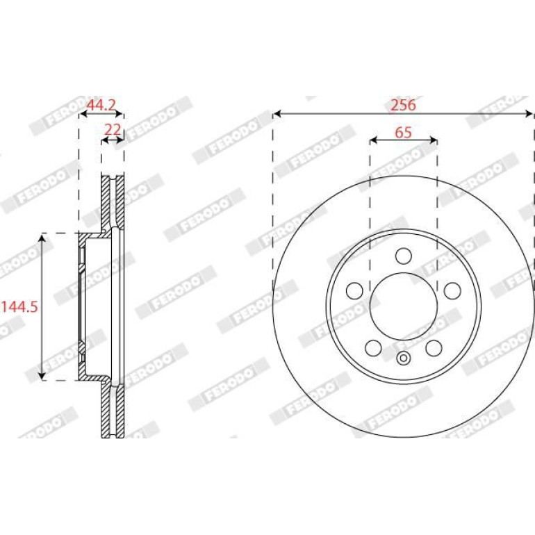 Bremsscheibe DDF2663C