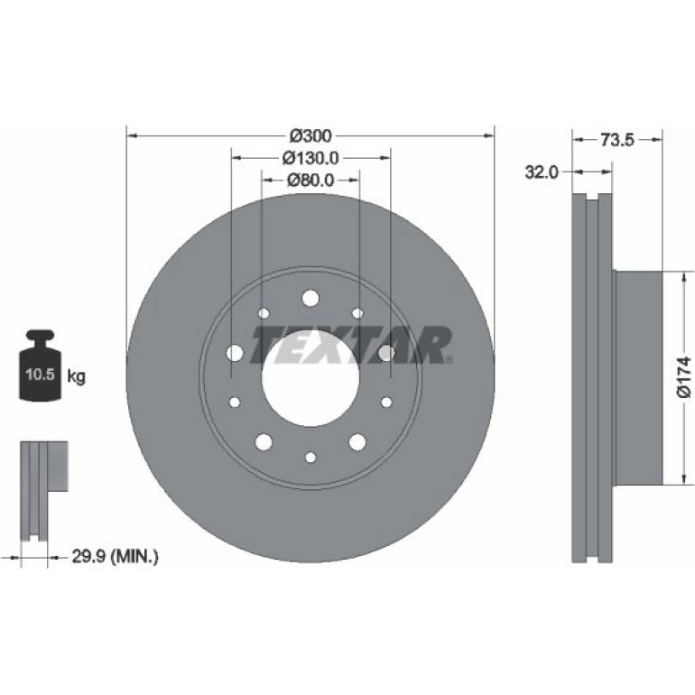 Bremsscheibe 92157303 Bremsscheibe 92157303