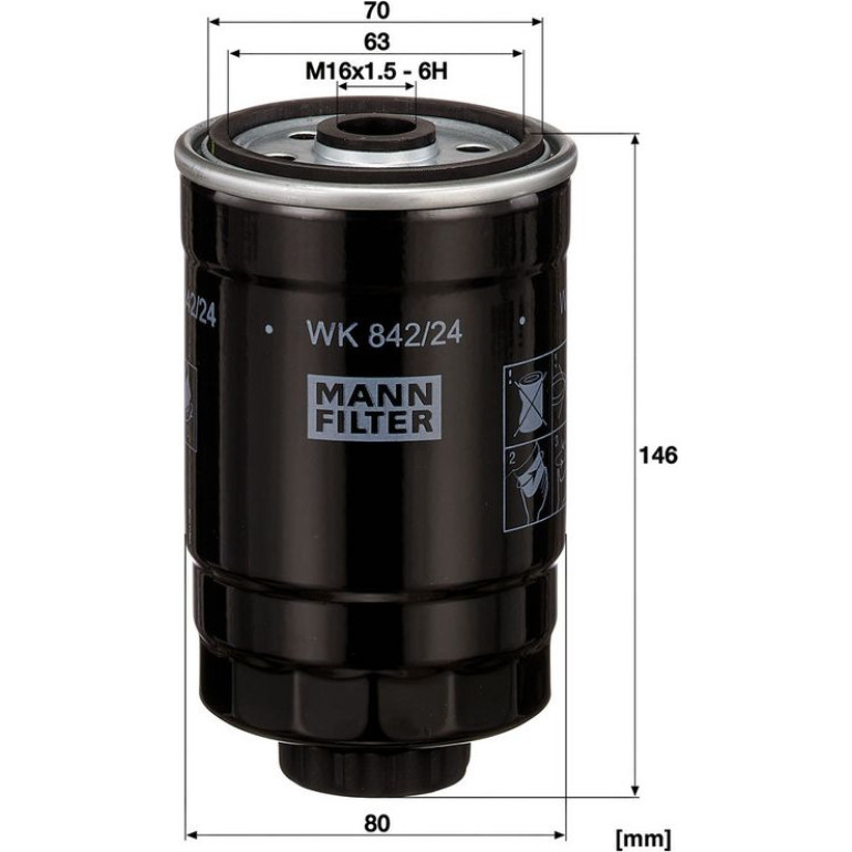 Kraftstofffilter WK 842/24 Kraftstofffilter WK 842/24