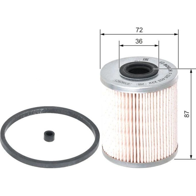 Kraftstofffilter F 026 402 222