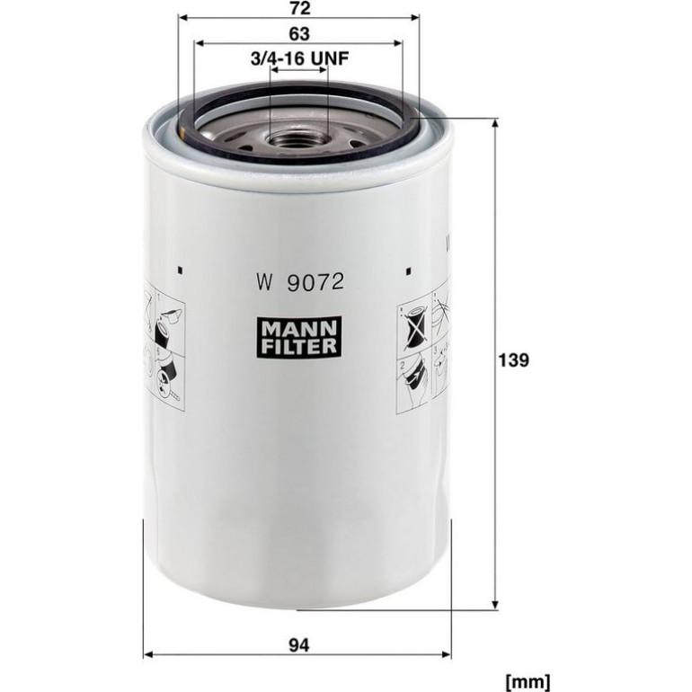 Ölfilter W 9072 Ölfilter W 9072