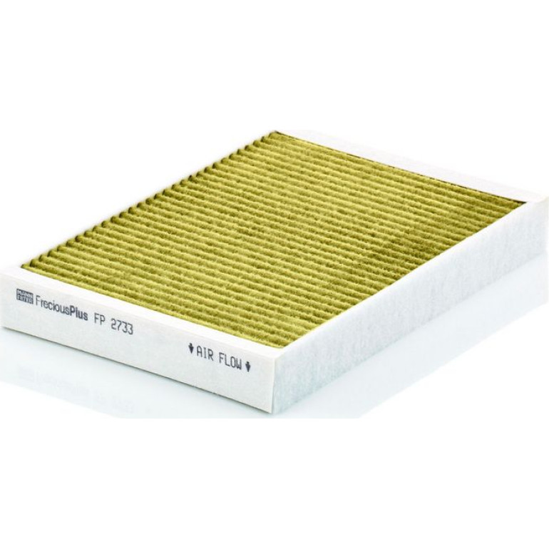 MANN-FILTER FP 2733 Innenraumfilter FreciousPlus Aktivkohlefilter mit Polyphenol, antibakteriell, Feinstaubfilter (PM 2.5)