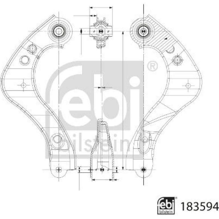 FEBI BILSTEIN 183594 Querlenker, Lenker, Radaufhängung FEBI BILSTEIN 183594 Querlenker, Lenker, Radaufhängung