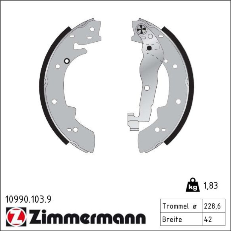 Bremsbackensatz 10990.103.9