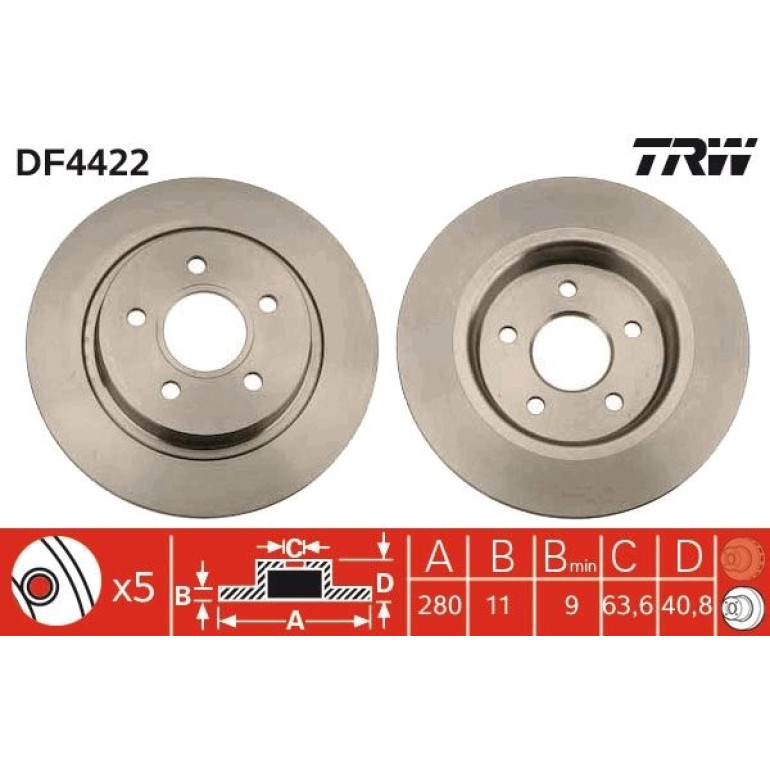 Bremsscheibe DF4422