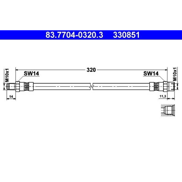 Bremsschlauch 83.7704-0320.3 Bremsschlauch 83.7704-0320.3