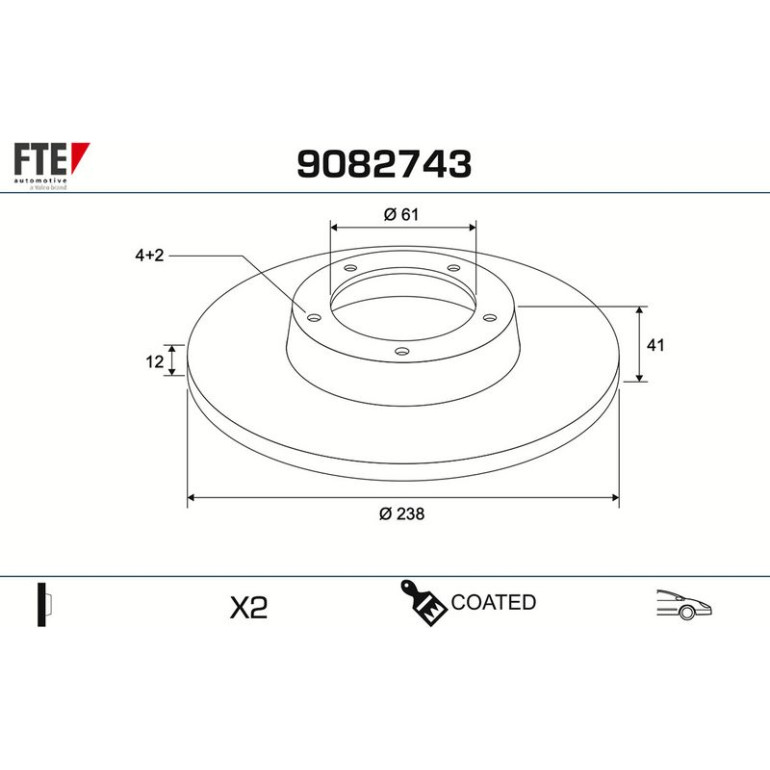 Bremsscheibe 9082743 Bremsscheibe 9082743