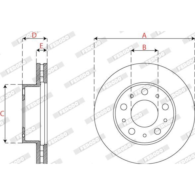 Bremsscheibe DDF2795-1 Bremsscheibe DDF2795-1