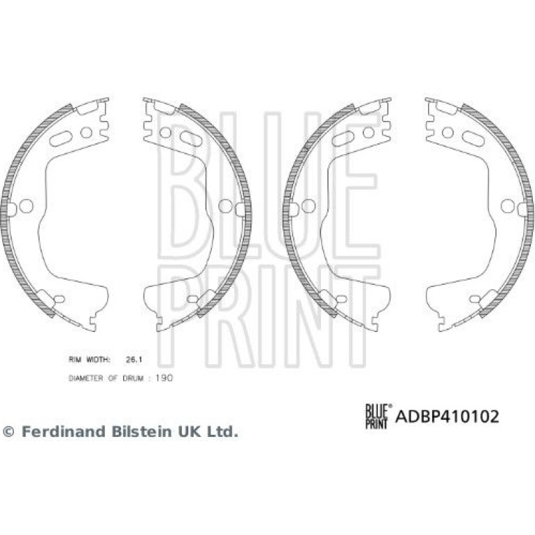 Bremsbackensatz ADBP410102 Bremsbackensatz ADBP410102