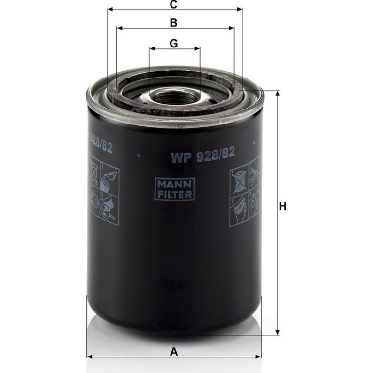 Ölfilter WP 928/82 Ölfilter WP 928/82