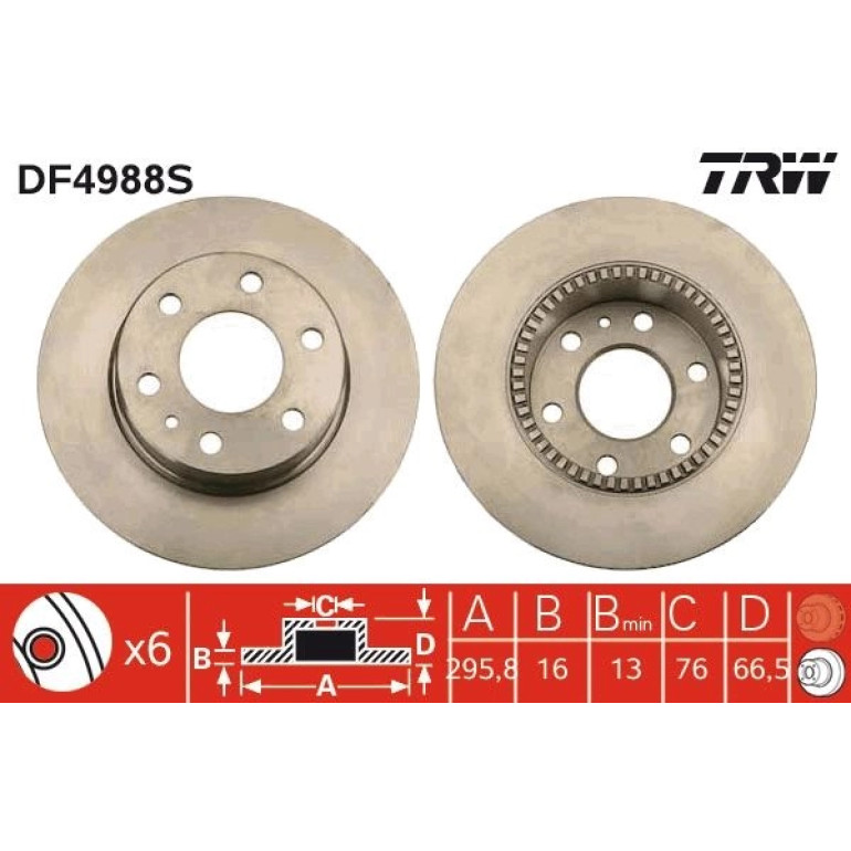 Bremsscheibe DF4988S