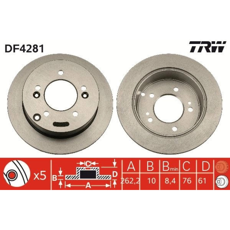 Bremsscheibe DF4281