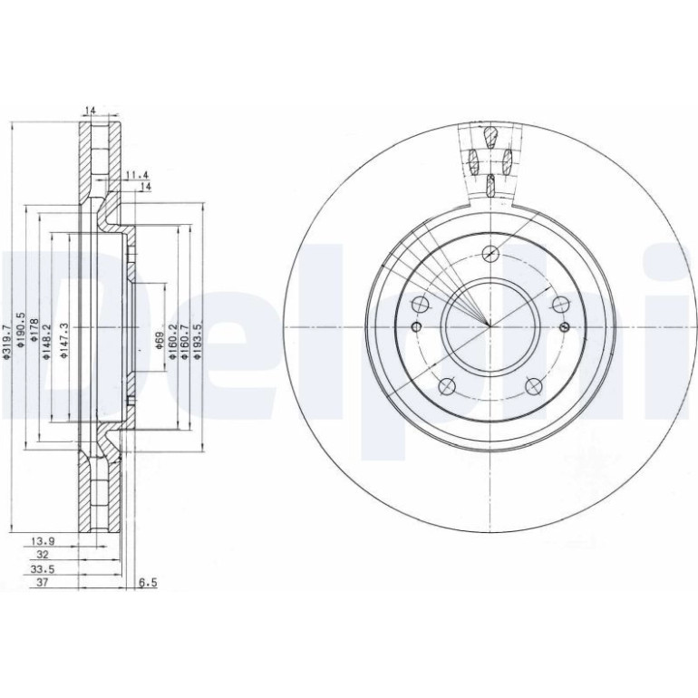 Bremsscheibe BG3988 Bremsscheibe BG3988