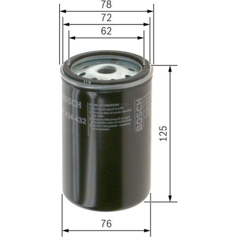 Kraftstofffilter 1 457 434 432 Kraftstofffilter 1 457 434 432