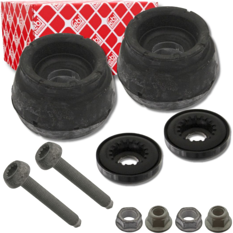 2x FEBI 37878 Domlager Federbeinstützlager mit Anbaumaterial Vorderachse passend für VAG 1J0412331C 2x FEBI 37878 Domlager Federbeinstützlager mit Anbaumaterial Vorderachse passend für VAG 1J0412331C