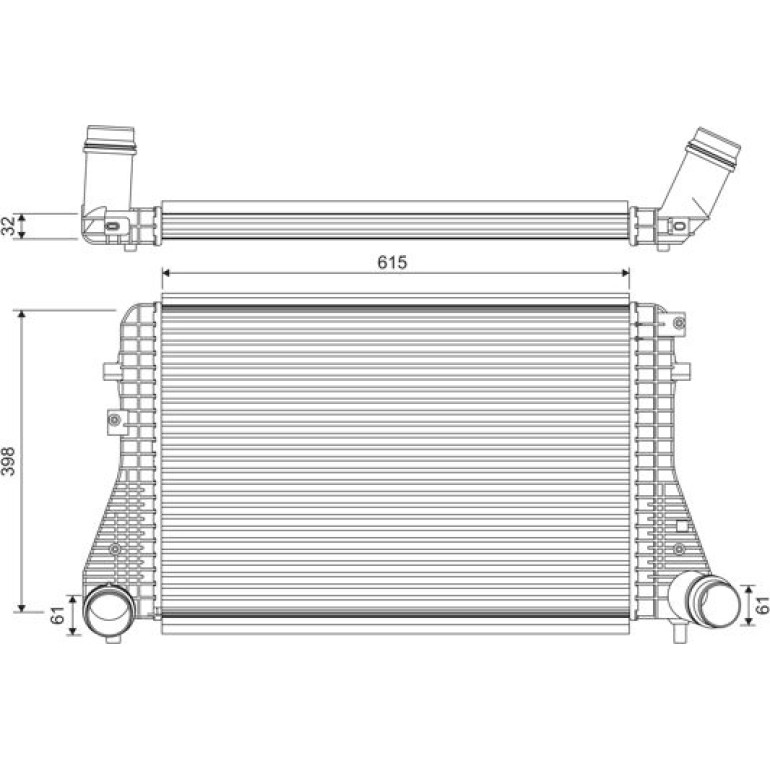 Ladeluftkühler 818372
