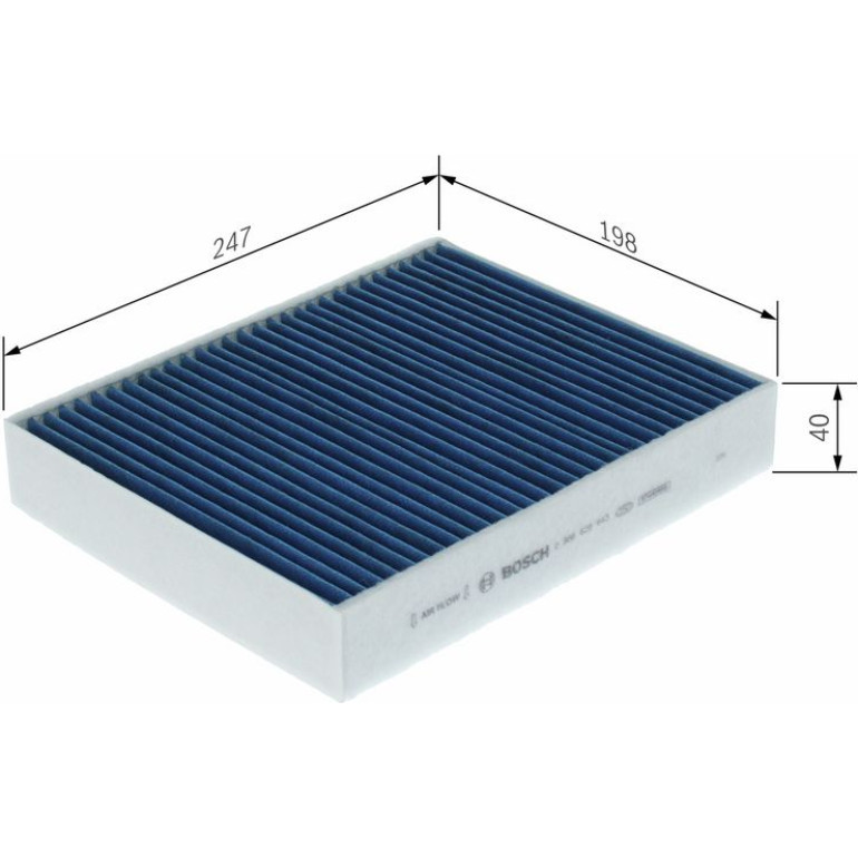 Filter, Innenraumluft 0 986 628 643
