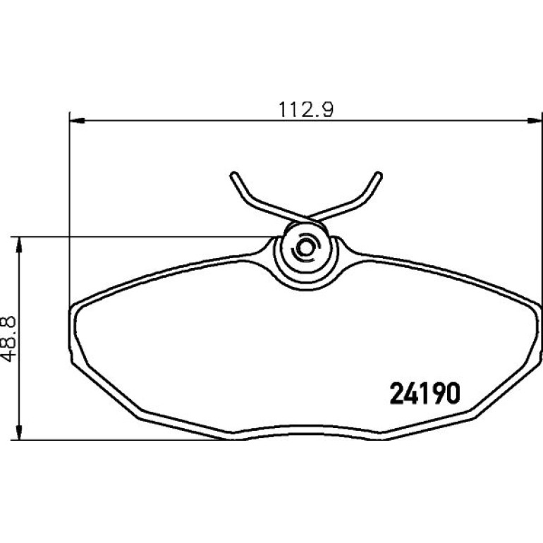 Bremsbelagsatz, Scheibenbremse 8DB 355 011-961 Bremsbelagsatz, Scheibenbremse 8DB 355 011-961