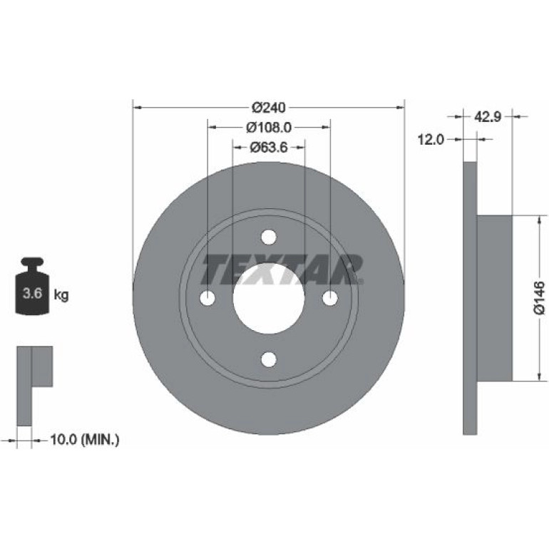 Bremsscheibe 92075303 Bremsscheibe 92075303
