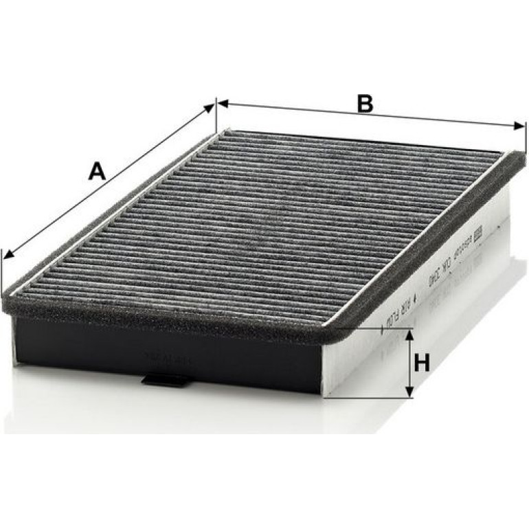 MANN-FILTER CUK 3340 Innenraumfilter, Aktivkohlefilter