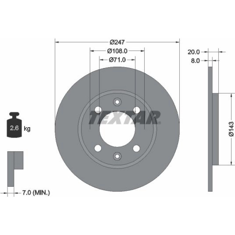 Bremsscheibe 92043200
