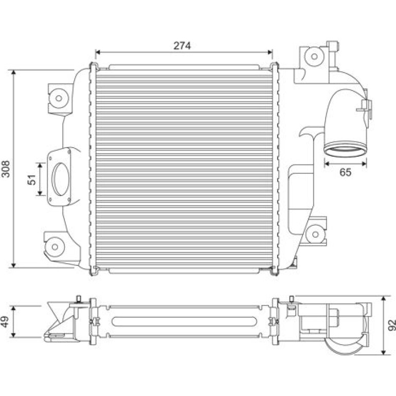 Ladeluftkühler 818321
