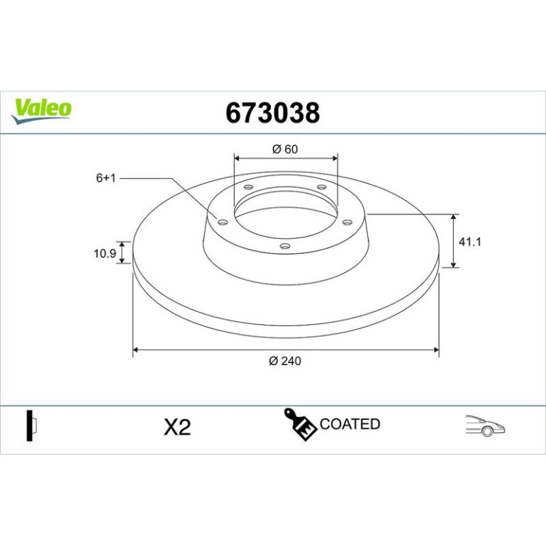 Bremsscheibe 673038