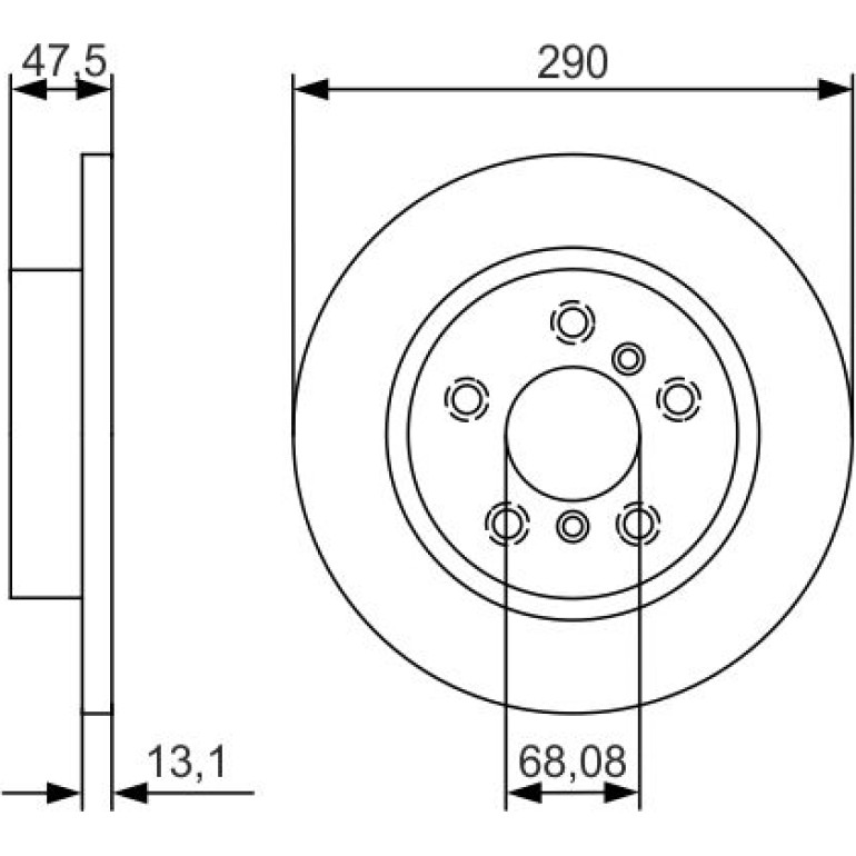 Bremsscheibe 0 986 479 D17