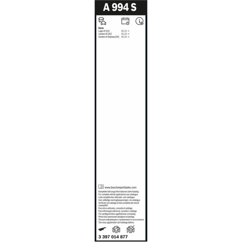 Wischblatt 3 397 014 877 Wischblatt 3 397 014 877