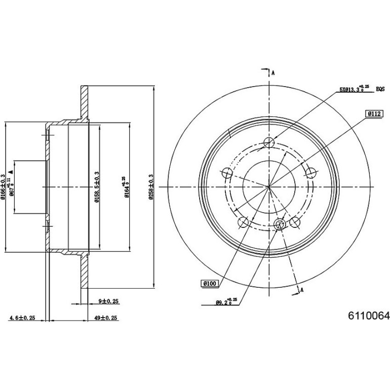 Bremsscheibe 6110064
