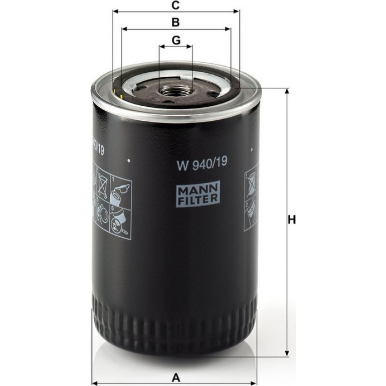 Kraftstofffilter W 940/19
