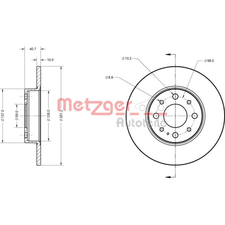 Bremsscheibe 6110307