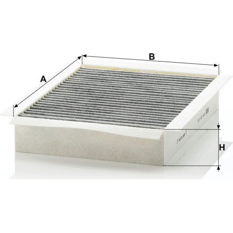 MANN-FILTER CUK 26 003 Innenraumfilter, Aktivkohlefilter MANN-FILTER CUK 26 003 Innenraumfilter, Aktivkohlefilter