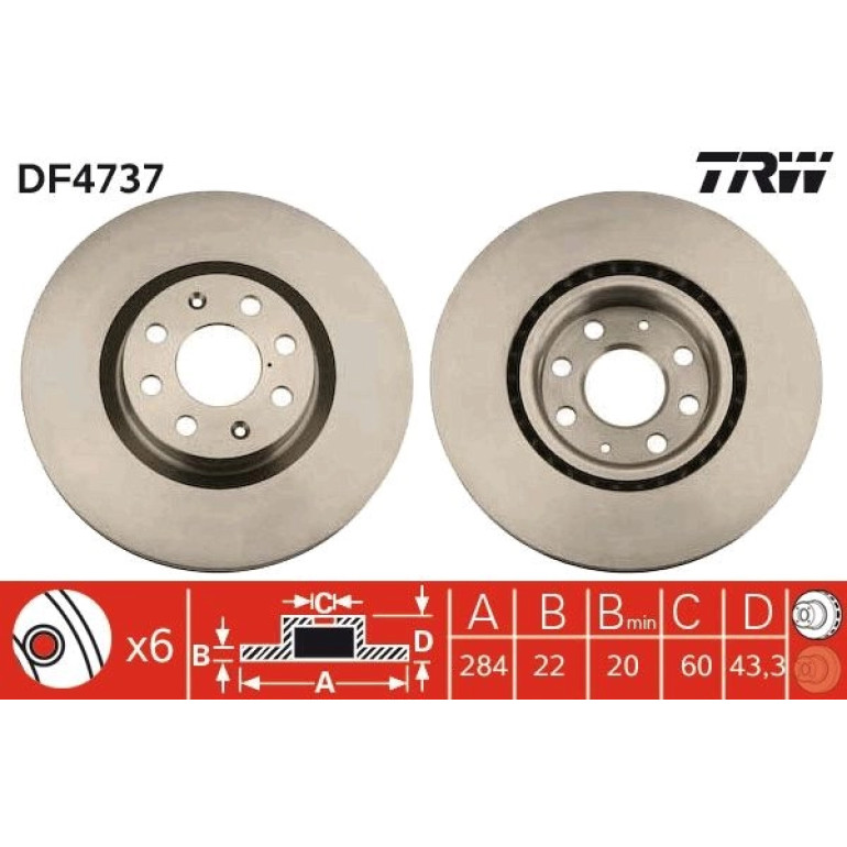 Bremsscheibe DF4737 Bremsscheibe DF4737