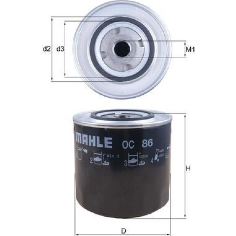 Ölfilter OC 86 Ölfilter OC 86