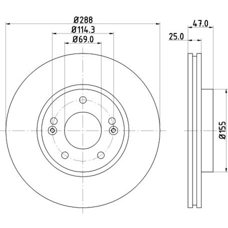 Bremsscheibe 8DD 355 126-431