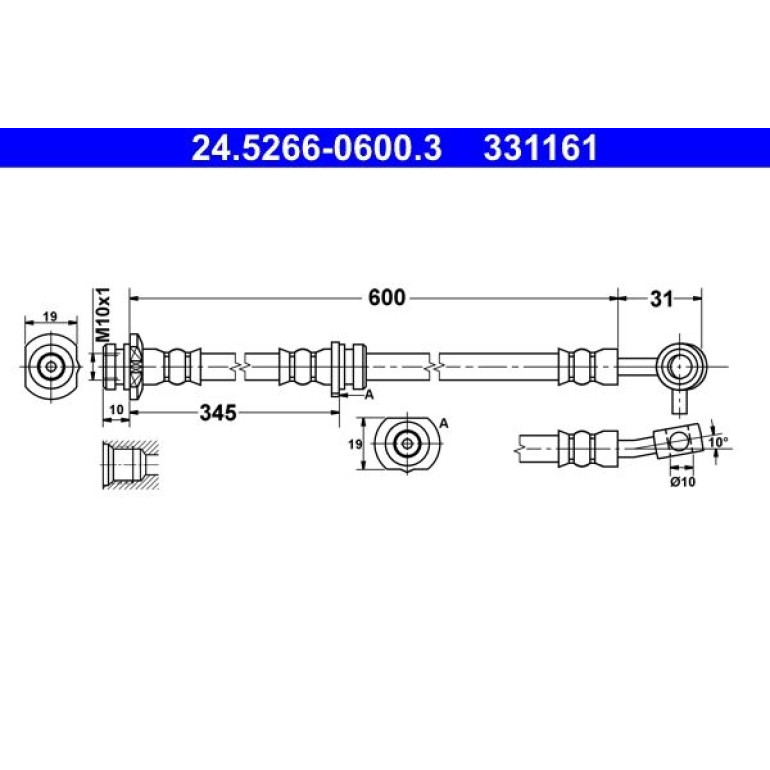 Bremsschlauch 24.5266-0600.3