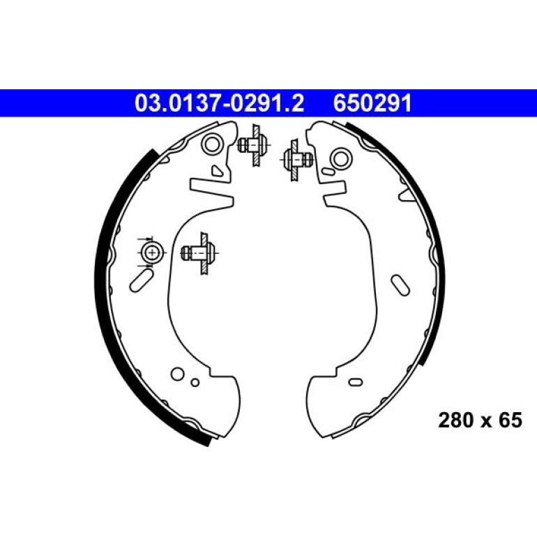 Bremsbackensatz 03.0137-0291.2