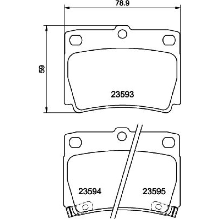 Bremsbelagsatz, Scheibenbremse 8DB 355 009-501