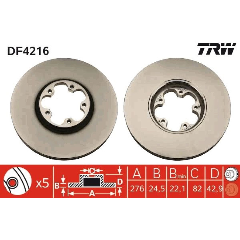 Bremsscheibe DF4216 Bremsscheibe DF4216