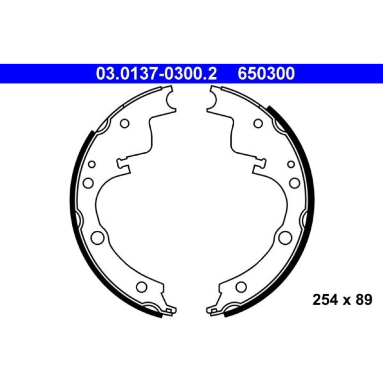 Bremsbackensatz 03.0137-0300.2