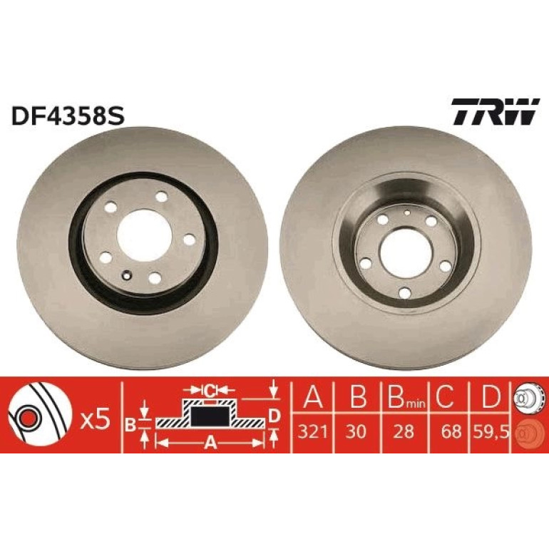 Bremsscheibe DF4358S