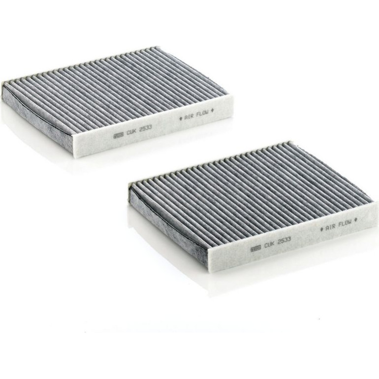 MANN-FILTER CUK 2533-2 Innenraumfilter, Aktivkohlefilter MANN-FILTER CUK 2533-2 Innenraumfilter, Aktivkohlefilter